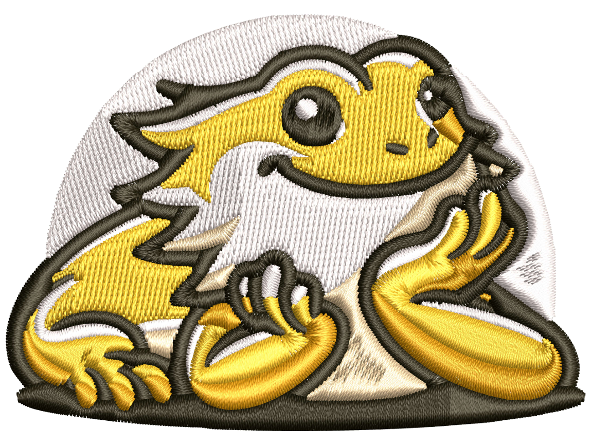 Bearded Dragon 100mm x 100mm Hoop