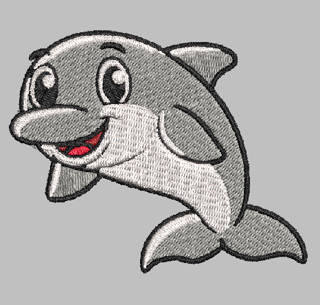 Dolphin Embroidery Design