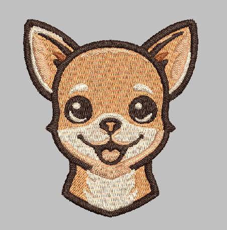 Chihuahua Embroidery Design